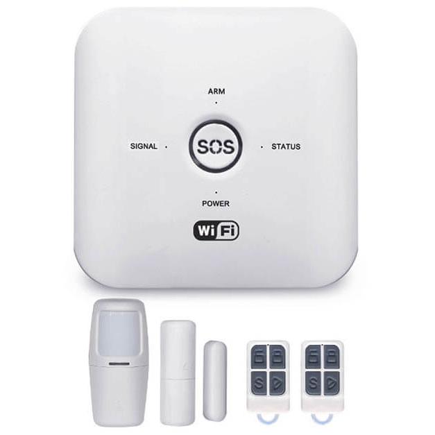 Bộ Báo Động Chống Trộm GW03 Qua WIFI + Sim GSM